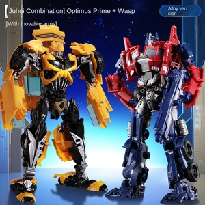 Transformación de dibujos animados para niños 5 Juguetes Para dinosaurio modelo Unisex mano 6 coche Robot King Koong ABS plástico 1:5 escala juego ligero - Product Image 2