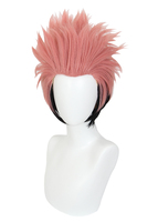 Nouvelle Perruque Courte Synthétique de 35 cm Rose et Noire Mélangée, Cosplay Yuji Itadori de Jujutsu Kaisen, pour Fête d'Halloween et Anime, Vente en Gros