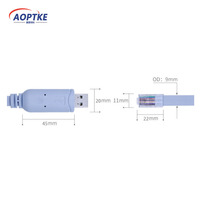 Câble de contrôle de routeur FTDI USB FTDI série USB RS232 console USB RJ45 câble de console pour la transmission de données
