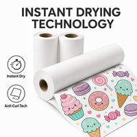 Papier de transfert thermique par sublimation en gros pour vêtements en polyester léger