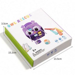 Jeu de société familial en bois de qualité supérieure, jeu de stratégie interactif et amusant, Owl Rescue, jouet sensoriel d'empilage - Product Image 6