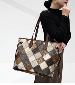 Nouveaux sacs à main de luxe grande capacité pour femmes, grandes tailles, tendance, sacs fourre-tout en cuir véritable de haute qualité pour femmes - Product Image 5