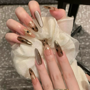 Nouvelle Collection Automne-Hiver 2025 : Faux Ongles Français Faits Main Mi-Couverture Effet <span class=keywords><strong>Manucure</strong></span> Haute Couture – Magnifique <span class=keywords><strong>Manucure</strong></span> de Luxe - Product Image 2