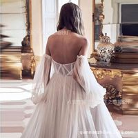 NDB10345 Robe Sexy de Luxe Colorée pour Femmes Robe en Tulle à Épaules Découpées