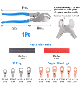 Pinza Crimpatrice HX-50B per Terminali a Forcella in Acciaio, Pinza Esagonale per Crimpatura Cavi, Kit di Utensili per Crimpatura - Product Image 4
