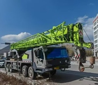 Grúa Móvil Usada Zoomlion de 80 Toneladas con Pluma Telescópica, Motor Weichai, Bomba Hidráulica Hengli, Motor, Caja de Cambios Kato, Certificada 2020