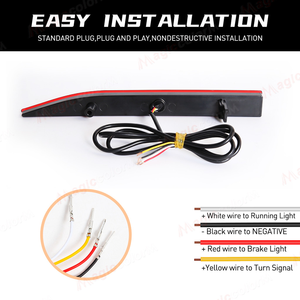 2 Piezas de Luz de Freno para <span class=keywords><strong>Toyota</strong></span> <span class=keywords><strong>Yaris</strong></span> Ativ Vios 2022 2023, Luz Reflectora LED para Parachoques Trasero, Luz de Señal de Giro, Luz de Advertencia de Conducción, 12V - Product Image 3