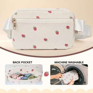 Sac banane tendance personnalisé avec patch pour filles, sac à bandoulière pour femmes et enfants, sacs imprimés adorables - Product Image 5