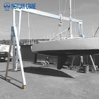 Grue à portique en aluminium allié de 1 tonne, grue à portique portable de 1000 kg, pliable et réglable avec chariot