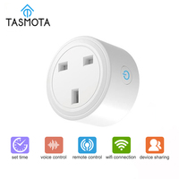 FY41Tasmota 智能插头（英国版）带能源监控器 ESP32-C3 电能表插座 DIY 开源固件 与 Home Assistant 配合使用