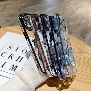 Funda protectora para teléfono con diseño de cisne de diamantes brillantes, protector de lente, carcasa de TPU plateada para <span class=keywords><strong>iPhone</strong></span> <span class=keywords><strong>11</strong></span> 12 13 14 15 <span class=keywords><strong>Pro</strong></span> Max. - Product Image 5
