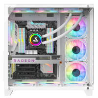 Gabinete de PC para Juegos Ruix Aerospace Promax Full-View, Grande, ATX, con Cristal Templado, Multiusos, Silencioso, en Existencia