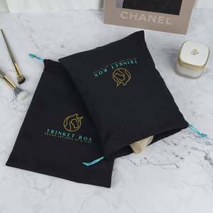 High Quality Custom Logo Velvet Drawstring <b>Bag</b> <b>Dust</b> Velvet <b>Bag</b> Recyclable Jewelry Velvet Pouch for Storage and Packaging - Product Image 2