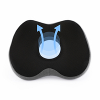 Coussin de siège ergonomique en mousse à mémoire de forme pour voiture, design breveté, confort et soulagement de la douleur pour hémorroïdes, prostate, grossesse et post-chirurgie