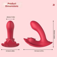 Vibrateur sans fil portable à double vibration puissante pour la stimulation du point G et du clitoris, jouet sexuel pour adultes améliorant l'orgasme
