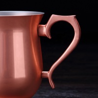 Set Cangkir Koktail Mewah 400ml Edisi Profesional Rose Gold Jepang Ramah Lingkungan Baja Tahan Karat Pengapian Api Court Moscow