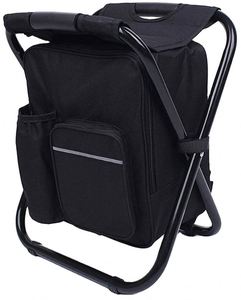 BSCI Factory 3 in 1 Cooler <b>Backpack</b>, Foldable Fishing <b>Chair</b>, Portable <b>Backpack</b> <b>Chair</b> With Fabric Cooler Bag - Product Image 1