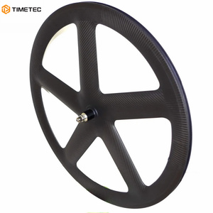 700c фиксированная передача <span class=keywords><strong>5</strong></span> спицевых углеродных колес с пятью спицами, трубчатые клинцевые колеса шириной 20 мм - Product Image 3