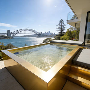 Piscina Elevada de Fibra de Vidrio con Calentador, Filtro y Bomba – Ideal para Villas, Hoteles y Resorts con Sofá - Product Image 2