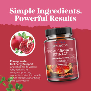 Tự nhiên lựu nước trái cây bột hữu cơ lựu chiết xuất viên nang 500mg nhãn hiệu riêng lựu viên nang - Product Image 3