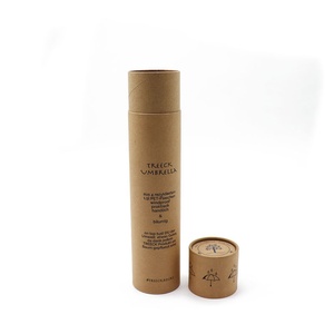 Emballage logistique biodégradable en tube de papier kraft recyclable et écologique, avec logo personnalisé imprimé - Product Image 3