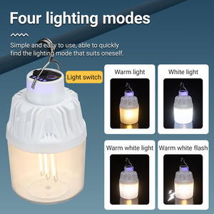 Ampoules rechargeables d'extérieur Lampes d'urgence domestiques Lanternes Lumière de camping pour les pannes de courant - Product Image 2