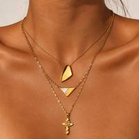 Collier pendentif JUSNOVA en acier inoxydable plaqué or PVD 18 carats pour femme, avec perle, étanche, anti-ternissement, bijoux tendance de créateur