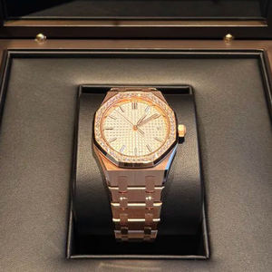 Montre mécanique automatique octogonale pour homme, étanche, avec logo personnalisé, qualité haut de gamme A7, montre en moissanite - Product Image 5