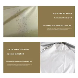 Cuccia per Cani Grande Rialzata Portatile in Tessuto Oxford con Tenda Parasole Rimovibile - Ideale per Esterni - Product Image 4