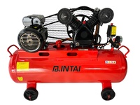 2HP 1.5kw compresseur d'air à piston 70L réservoir entraînement par courroie moteur en cuivre prix usine Offre Spéciale forte qualité OEM ODM 0.17m ³/min
