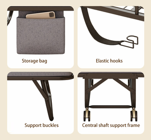 Lettino Pieghevole in Acciaio con Logo Personalizzato OEM, Sedia a Sdraio Portatile <span class=keywords><strong>Salvaspazio</strong></span>, Arredamento Moderno per Camera da Letto e Appartamento - Product Image 4