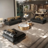 Ensemble de canapés en cuir de luxe de haute qualité combinaison simple meubles de salon modernes canapés en cuir