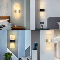Applique murale LED en acrylique au design nordique moderne, éclairage d'intérieur, luminaire décoratif de plafond, idéal pour un salon ou une chambre à coucher, 27cm, 6W, 85/265V