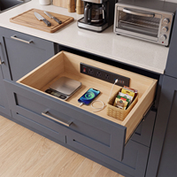 Multiprise de bureau avec bras de câble rétractable, 3 prises de courant, USB PD 20W, certifiée CULus
