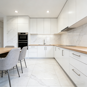 กระเบื้องพอร์ซเลนขัดเงาเนื้อหินอ่อน ให้ความรู้สึกหรูหรา เหมาะสำหรับปูพื้นตกแต่งภายในบ้านอย่างมีระดับ - Product Image 3