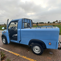 Mini camionnette électrique à deux places, une seule rangée de sièges, avec benne de chargement et clôture, transmission 4x4, véhicule utilitaire à énergie nouvelle, autonomie de 180 à 250 km