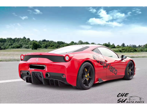 Parachoques Trasero y Difusor de Fibra de Carbono Estilo SP, Piezas de Carrocería Aptas para Actualizaciones de <span class=keywords><strong>Ferrari</strong></span> <span class=keywords><strong>458</strong></span> Italia y Spider - Product Image 5
