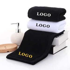 Toalla Facial de Algodón 100% de Alta Calidad, 500gsm, con Logotipo Personalizado, <span class=keywords><strong>para</strong></span> Hotel, Spa, Peluquería y Salón de Belleza - Product Image 1
