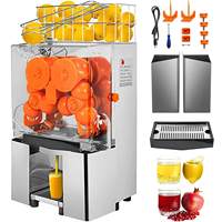 Nieuwe volautomatische industriële motor aangedreven sinaasappelsapcentrifuge van roestvrij staal 304, fruitpersmachine, 20 sinaasappels/min