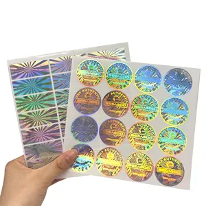 중국 제조 도매 3 D 보안 방지 가짜 홀로그램 스티커 긁어 내기 접착 홀로그램 스티커