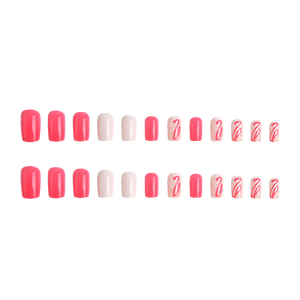 Oferta Especial: Set de 24 <span class=keywords><strong>Uñas</strong></span> Postizas Vibrantes en <span class=keywords><strong>Rosa</strong></span>, Fáciles de Aplicar y Reutilizables para Niñas/Mujeres - Product Image 3