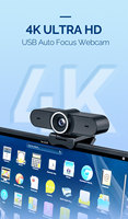 Pabrik Hampo Menyediakan Webcam USB Live 4K HD 30fps dengan Sensor CMOS IMX415 1/2.8 inci, Resolusi 8MP, Lensa Sudut Lebar 88 Derajat Tanpa Distorsi
