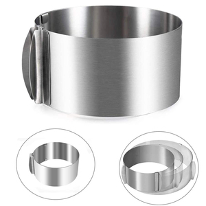 Moule à pâtisserie réglable en acier inoxydable, <span class=keywords><strong>cercle</strong></span> à gâteau rond pour mousse - Product Image 5