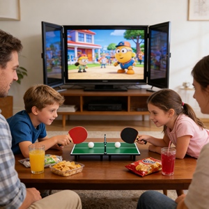 Vente flash Jeux de table <span class=keywords><strong>Mini</strong></span> table de <span class=keywords><strong>ping</strong></span>-<span class=keywords><strong>pong</strong></span> pour enfants Jouet éducatif Jeu d'intérieur - Product Image 1