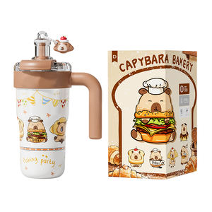 Termo al vacío de bebida doble de acero inoxidable 316 de gran capacidad flor de cerezo Panda Dile Bell diseño clásico para agua al aire libre - Product Image 1