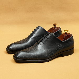 Zapatos Oxford de Cuero de Grano Completo para Hombre, Zapatos Formales Clásicos de Negocios, Calzado de Cuero Genuino de Primera Calidad - Product Image 3