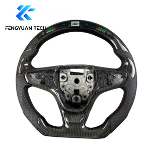 Volant en fibre de carbone avec LED pour <span class=keywords><strong>Chevrolet</strong></span> Chevy Cruze St <span class=keywords><strong>rs</strong></span> 1.8, palettes de changement de vitesse, 2009 2010 2011 2012 2013 2014 2015 2018 <span class=keywords><strong>2019</strong></span> - Product Image 2
