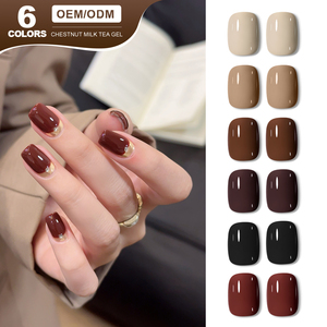 Miss Gooey - Set de Esmaltes de Uñas en Gel de Otoño, 6 Colores, Sin TPO ni HEMA, Marca Privada, Fabricación OEM/ODM, Alta Pigmentación, <span class=keywords><strong>Kit</strong></span> de Esmalte de Uñas en Gel UV - Product Image 3