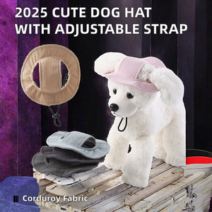 Nouveau chapeau pour animaux de compagnie mignon et personnalisé, chapeau de chien réglable, design tendance, protection solaire pour animaux de compagnie en plein air, chapeau pour animaux de compagnie avec trous pour les oreilles - Product Image 3