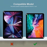 Emballage personnalisé OEM TGP Protecteur d'écran pour ipad Pro 11 2021 Mini 6 air 4 12.9 11 10.9 10.5 10.2 Film anti-éblouissement de 9.7 pouces